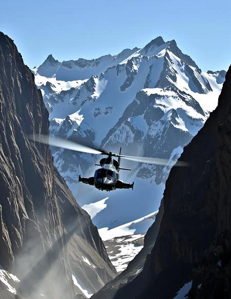 Featured image #1 for Airwolf - Custom Bell 222 Helicopter (Flux)