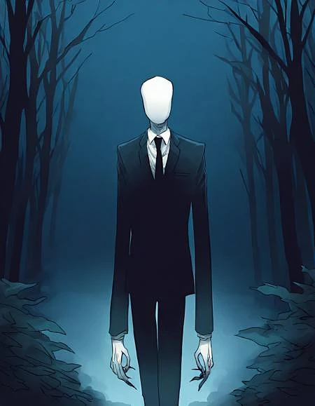Featured image #1 for Slenderman creepypasta Pony + 1.5 + illustrious