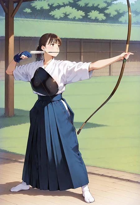 Featured image #5 for Kyudo aiming / 弓道-会 (Pony/SDXL/SD1.5/Flux/IL)