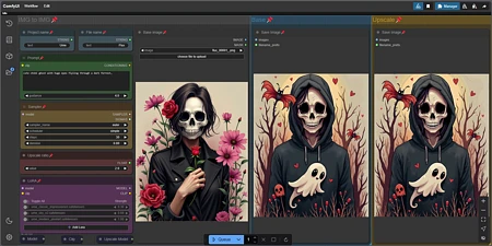 Featured image #2 for IMG to IMG simple workflow FLUX | UPSCALE | LORA | GGUF