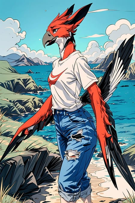 Featured image #1 for Anthro Birds LoRA