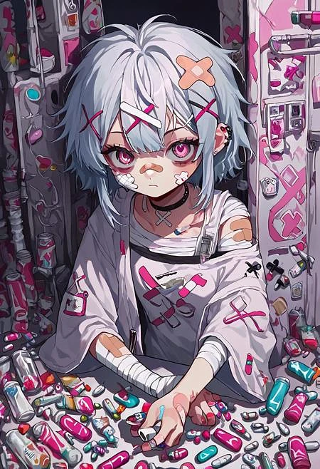 Featured image #2 for (Pony/XL/SD1)Patched YamiKawaii/Menhera Fashion