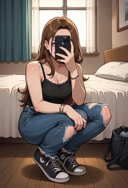 Featured image #3 for Sumaho Kao Kakushi スマホ顔隠し Selfie Concept - Lora Pony