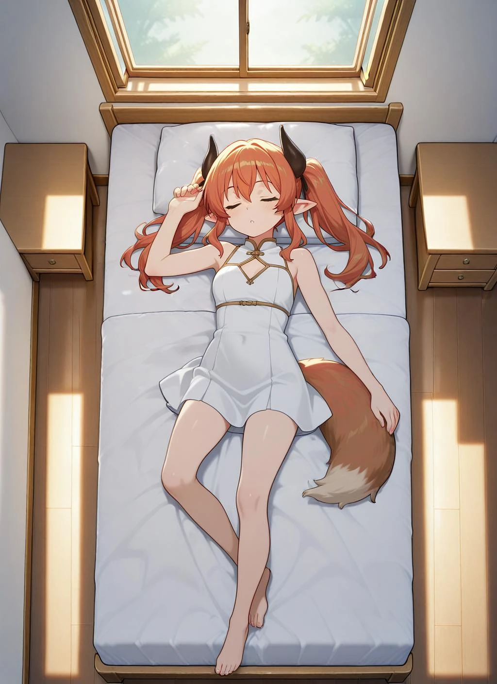 Featured image #2 for Civitai 見下ろし視点 シンプル寝室 / Overhead view, simple bedroom