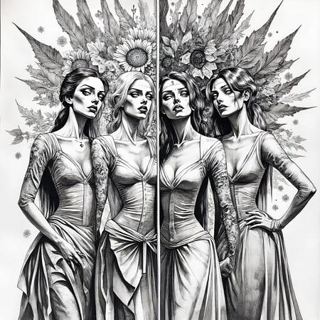 Featured image #3 for Monochrome Graphic Etching (SD1, SDXL, Pony, Flux)