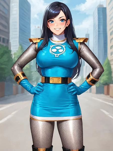 Featured image #1 for Saint Ninja Sentai Kage Blue 影忍戦隊カゲブルー | GIGA Tokusatsu Heroine ギガ特撮ヒロイン