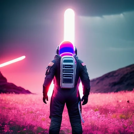 Featured image #4 for Neon Ground Astronaut
