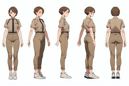 Featured image #4 for Charturn multi view turnaround model sheet character design