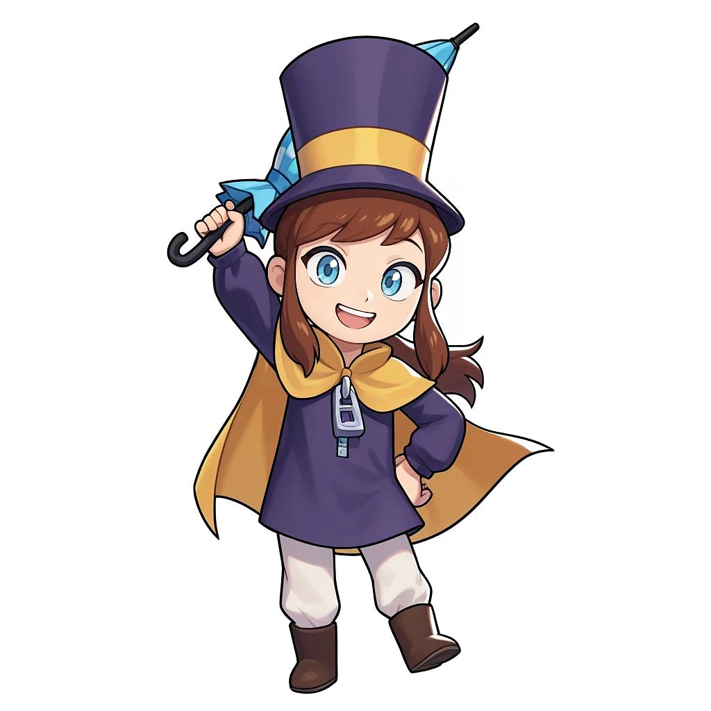 Featured image #1 for [PonyXL + Illustrious + 1.5] A Hat In Time - Hat Kid